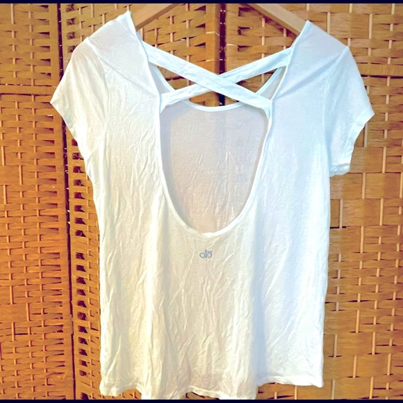 MINT, soft green/blue Alo Yoga Butter -Soft Yummy Feeling T-Shirt! - Picture 1 of 2